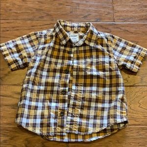 Button down plaid shirt